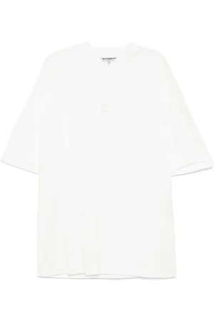 MELITTA BAUMEISTER Smiley T-shirt med spids opslag