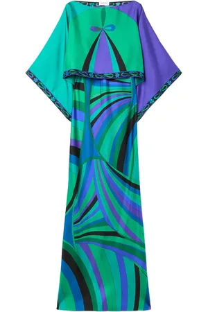 Puccini Kaftan-kjole med tryk