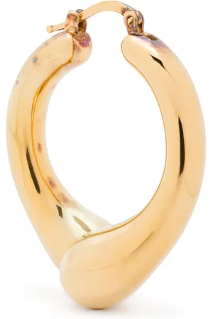 Jil Sander Guldbelagt ørering