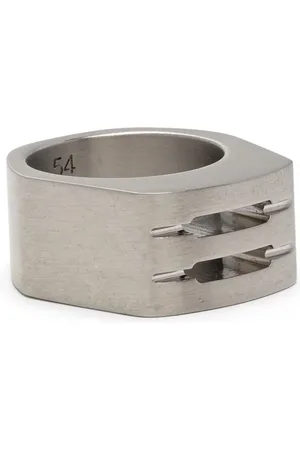 Rick Owens Kraftig facetslebet ring