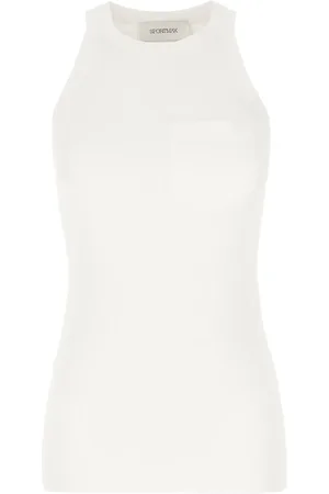 Sportmax Fint ribbet tanktop