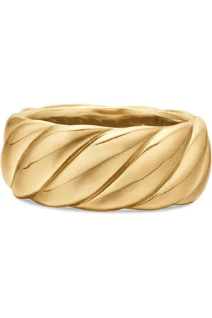 David Yurman Sculpted Cable ring i 18 karat gulguld (9 mm)
