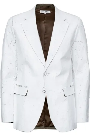 Maison Margiela Blazer med belagt finish