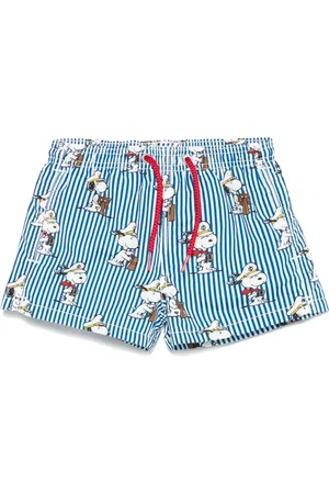MC2 SAINT BARTH Snoopy Nautical Stripes badeshorts