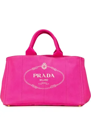 Prada Stor Canapa satchel-taske med logo fra 2013-2024