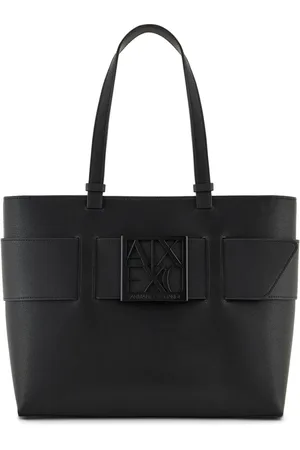 Armani Exchange Tote med logoplade