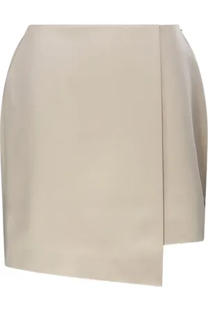 By Malene Birger Kort asymmetrisk Raye nederdel