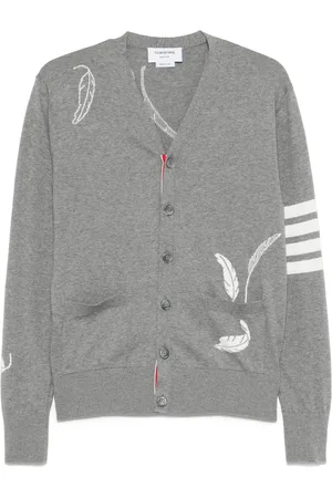 Thom Browne Cardigan med 4 striber