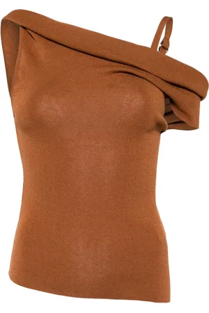 MONSE Strikket top med off-shoulder-snit