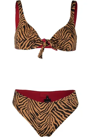 FISICO Bikini med tiger-tryk