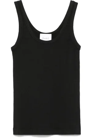 NUDE Tanktop med broderet logo