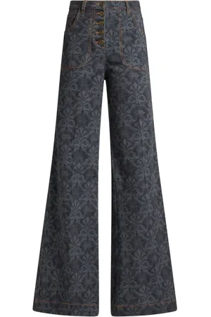 Etro Jeans med svaj og tryk
