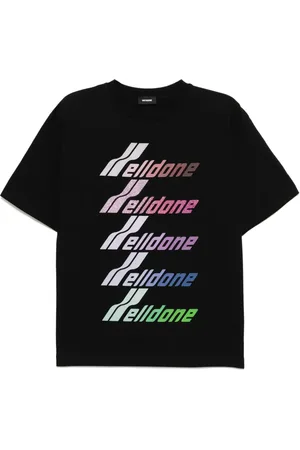 We11 Done T-shirt med flere logotryk