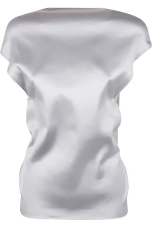 Sportmax Draperet top i satin