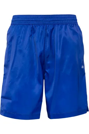 OFF-WHITE Elastiske badeshorts med Scribble Diags-tryk