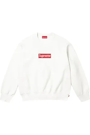 Supreme SS 25 - White sweatshirt med logo