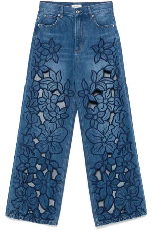 Sandro Jeans med blomstret broderi