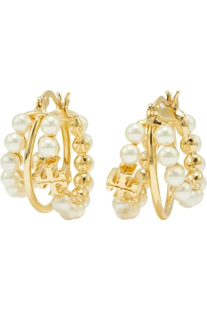 Tory Burch øreringe med perledetalje