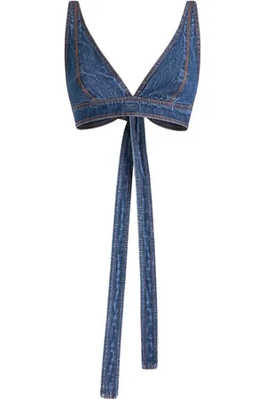 Etro Bhtop i denim med bindelukning