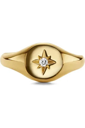 David Yurman Cable Collectibles Cable lillefingerring i 18 karat guld med diamant (7 mm)