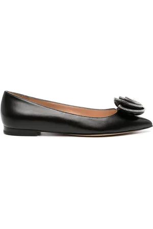 Gianvito Rossi Karina 05 ballerinaer i læder