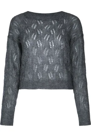 I BLUES Sweater i pointelle-strik