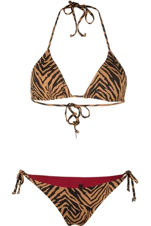 FISICO Bikini med tigertryk og logomærke