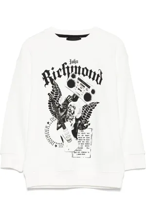 John Richmond Sweatshirt med logotryk