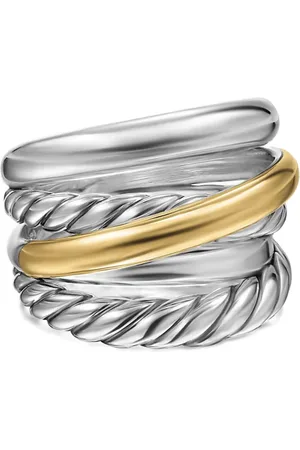 David Yurman Crossover Five Row ring i 14 karat guld (17,5 mm)