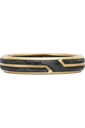 David Yurman Forged Carbon ring i 18 karat guld (4 mm)