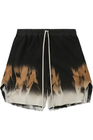 Rick Owens Shorts med batiktryk