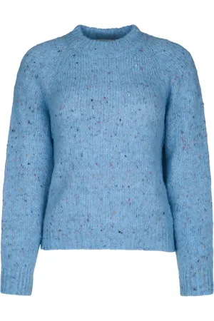 I BLUES Sweater i spættet strik