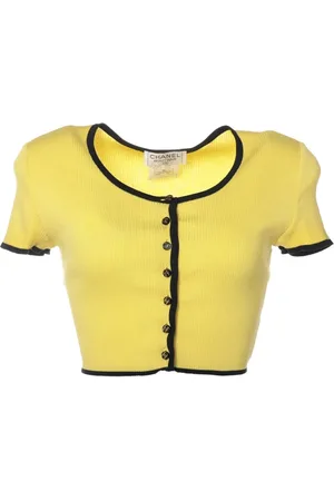 CHANEL Cropped top i bomuld fra 1995
