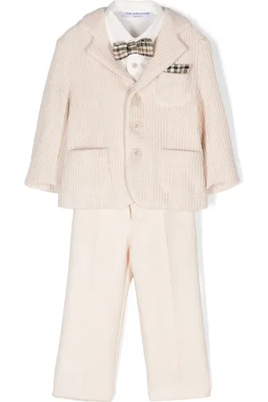 COLORICHIARI Strikket blazer og buksesæt