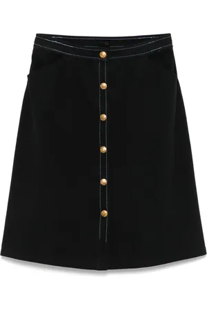 Céline Mellemlang nederdel i twill fra 1970