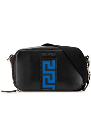 VERSACE La Greca crossbody-taske i læder fra 2010-2024