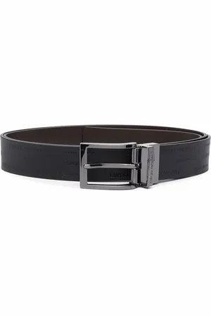 Emporio Armani Præget bælte med heldækkende logo
