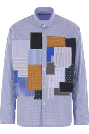 JUNYA WATANABE Poplinskjorte med patchwork