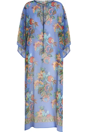 Etro Lang kjole med blomstertryk