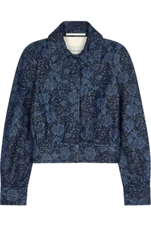 DRIES VAN NOTEN Denimjakke med tryk