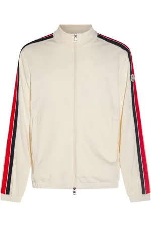 Moncler Trefarvet sweatshirt med lynlås