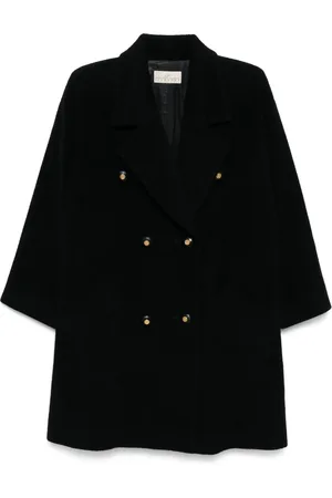 Givenchy Dubbelknäppt tweedkappa från 1990-2000-talet