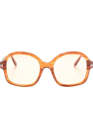 Tom Ford Oversize Hanley solbriller med firkantet stel