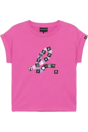 AGNÈS B. T-shirt med logotryk