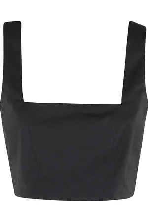 FEDERICA TOSI Cropped top med firkantet halsudskæring