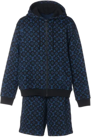 LOUIS VUITTON Sæt med hættetrøje og shorts med monogram fra 2023