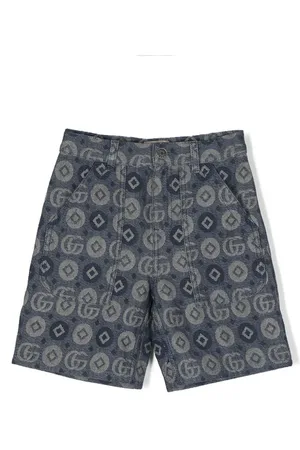 Gucci Skjorte i denim med monogram-jacquard