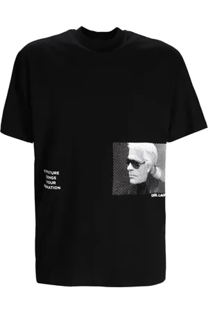 Karl Lagerfeld T-shirt med Karl-tryk
