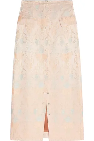 DRIES VAN NOTEN Mellemlang nederdel i jacquard