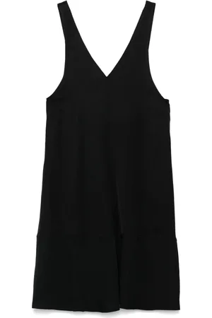 COLOUR 5 POWER Mellemlang kjole med slub-tekstur